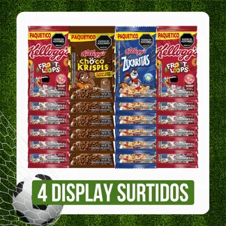 4Display Cereal Kellogg Paketicos Surtidos