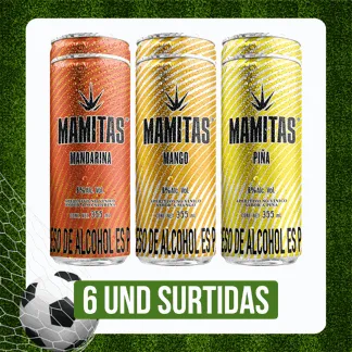 6Und Mamitas Surtido (Mandarina/Mango/Piña) x355ml