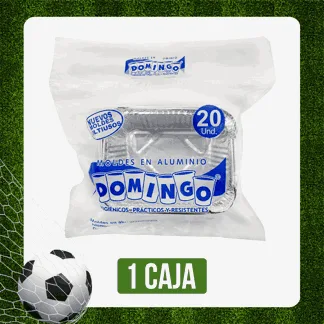 Caja Bandeja Domingo Aluminio Lasagna Junior x12Dp x20Un