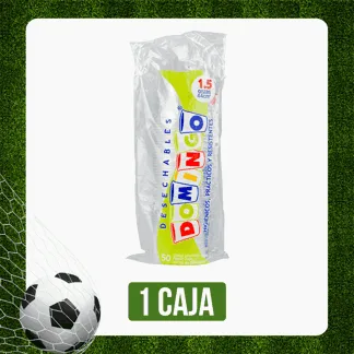 Caja Vaso Domingo 1.5 Onzas Transparente x60Dp x50Un