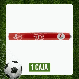 Caja Papel Aluminio Tuc Repuesto x30Un x1 Rollo x7mts