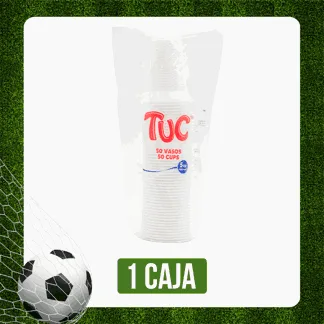 Caja Vaso Tuc 5 Onzas Blanco x60Dp x50Un