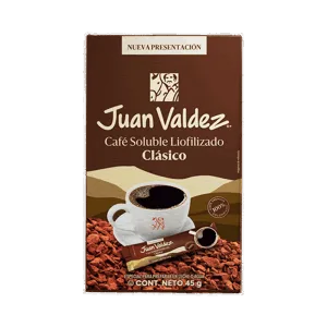 Café Juan Valdez Liofilizado Plegladiza x30 Sobres x1,5gr