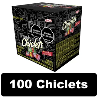 Goma De Mascar Chiclets Surtido x100Un x2.8gr