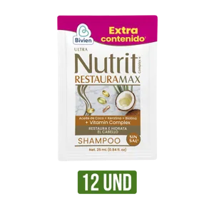 1 Display Shampoo Nutrit RestuaraMax Sachet x12Un x25ml