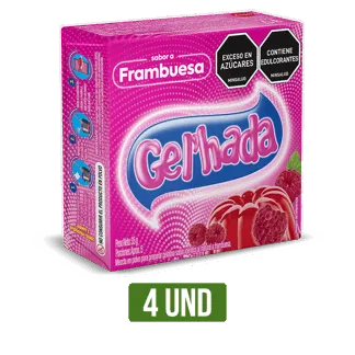 4Und Gelatina Gel'hada Frambuesa x35gr