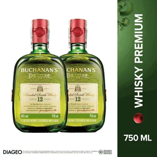 2Und Whisky Buchanan´s D´Luxe x750ml