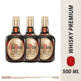 3Und Whisky Old Parr 12 años x500ml
