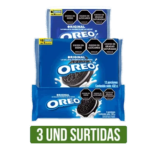 3Und Galletas Oreo Original Surtidas Dto 8%