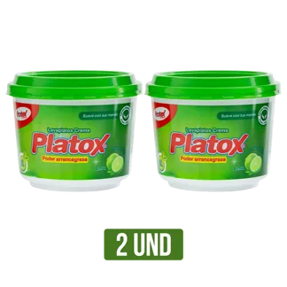 2Un Lavaplatos Crema Platox Frotex Biodegradable x235gr