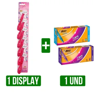 Máquina afeitar BIC Soleil Gts Boligrafo BIC Cristal Fashion Surtido