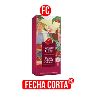 (FC) Cápsulas De Café Juan Valdez Paisaje Cultural Cafetero x8 Cápsulas x44.8gr