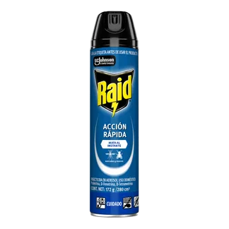 Insecticida Raid Aerosol Elimina Voladores Acción Rápida x280ml