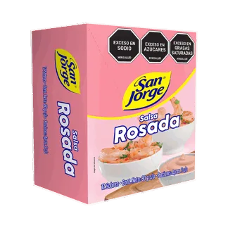 1Display Salsa Rosada San Jorge Sachet x6Dp x12Un x80gr
