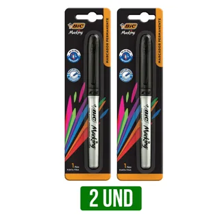 2Und Marcador Permanente BIC Negro x1Und