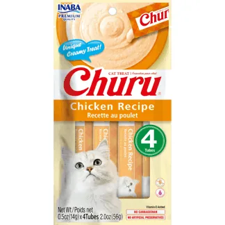 Snack Para Gato Churu Chicken Recipe x4 Tubos x14gr