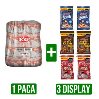 Paca Arroz Roa Fortiplus x500gr + 3 Cereal Kellogg Surtidos x25g/x30gr