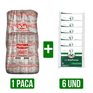 Paca Arroz (Roa/Florhuila) x500gr + 6 Sal Refisal x500gr