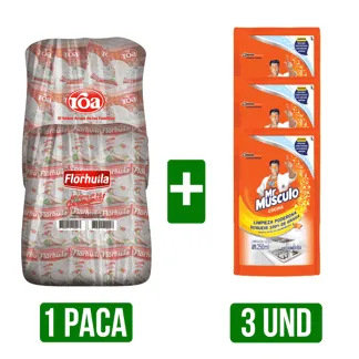 Paca Arroz (Roa/Florhuila) x500gr + 3 Desengrasante Mr Musculo DoyPack x250ml