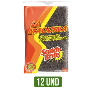 12Un Fibra Cocina Scoth Brite La Maquina Display x12Dp x12Un x 1 Esponja