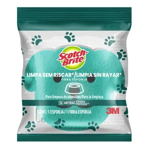 Fibra Esponja Scotch Brite Pets No Raya x1 Esponja