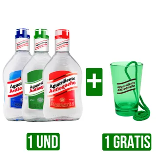 Aguardiente Antioqueño x375ml Gts Copa Cañera