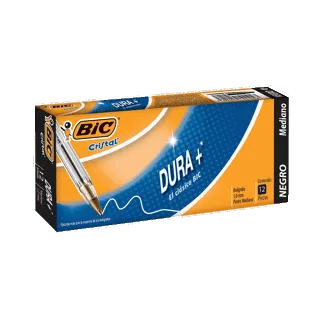 Boligrafo BIC Cristal Dura + Negro x12Un