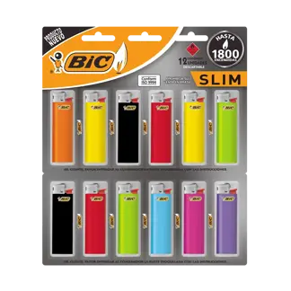 Encendedor BIC Slim J3 x12Un