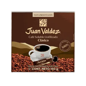 Café Juan Valdez Liofilizado Plegadiza Sticks x100Und x1.5gr