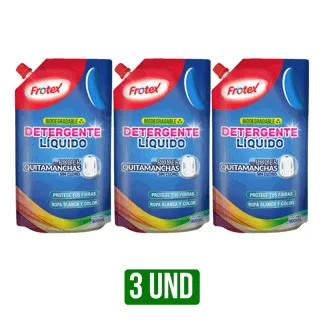 3und Detergente Líquido Poder Quitamanchas Frotex x900ml