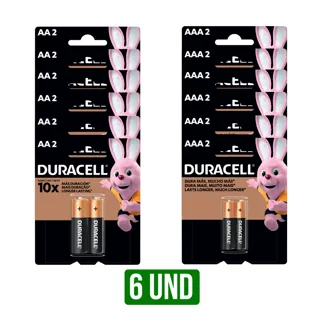 6 Und Pilas Duracell (AA/AAA) Blister