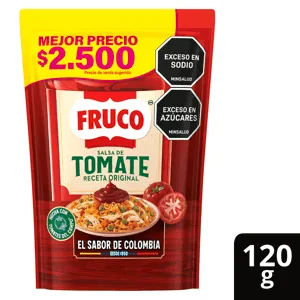 Salsa De Tomate Fruco DoyPack x120gr Dto 10%