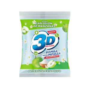 Detergente 3D Polvo Manzana x125gr