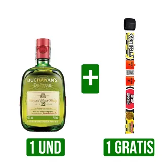 Whisky Buchanan´s D´Luxe x750ml Gts Pulsera Detectora De Drogas Centinela
