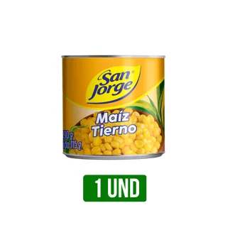 KV 1 Und Enlatado Maiz Tierno San Jorge x190gr Dto10%