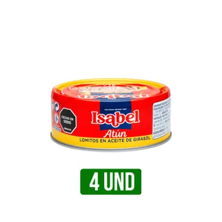 4Un Atún Isabel Lomos Aceite  x142gr