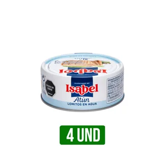 4Un Atún Isabel Lomos Agua  x142gr