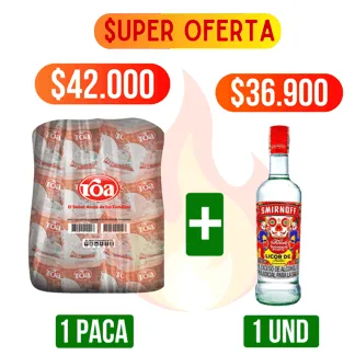 Vodka Tamarindo Picante x750ml + Paca Arroz Roa Fortiplus x500gr