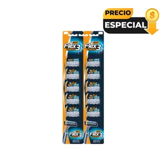 Maquina De Afeitar Flex 3 Classic x10Un