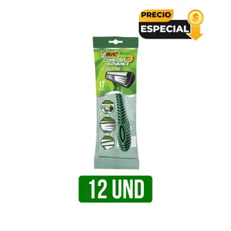 Máquina De Afeitar BIC Comfort 3 Sensitive x12Und