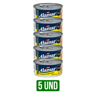 5Un Atun Rallado Alamar En Agua x150gr