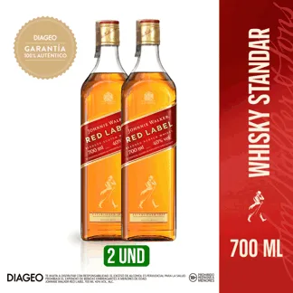 2Und  Whisky Johnnie Walker Red Label x700ml