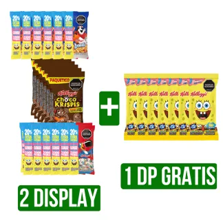 2Display Cereal Kellogg Surtidos x8Un x36gr/30gr + Display Bob Esp x8Und x30gr Gts Seed Renovation