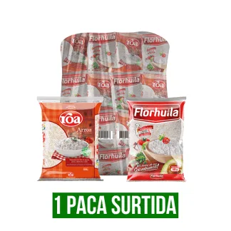 Arroz Mixto x25Un x500gr (15Un Roa + 10 Un Florhuila)