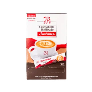 Café Juan Valdez Liofilizado Plegladiza x30 Sobres x1,5gr