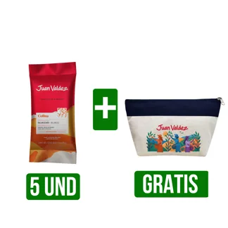 5 Und Café Juan Valdez Colina Sachet x70gr Gts Cosmetiquera Juan Valdez