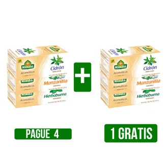 Lleve 4 UND (Manzanilla, Cidron, Hierbabuena) Gts 1UND (Manzanilla, Cidron, Hierbabuena)