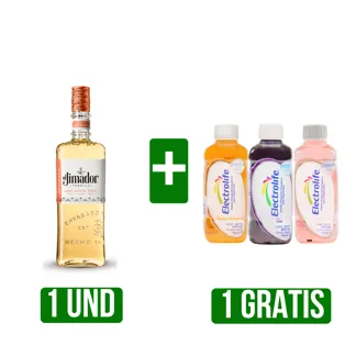 Tequila El Jimador Reposado x700ml Gts Electrolife(Naranja Mandarina/Uva/Fresa Kiwi) x625ml