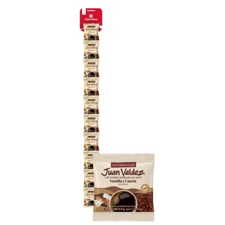 Café Juan Valdez Liofilizado Sabor Vainilla Canela x8gr