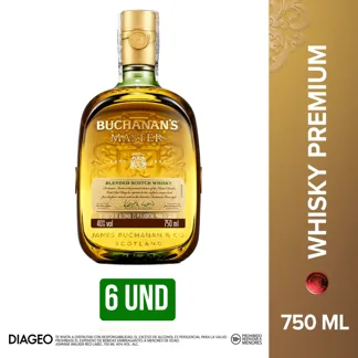 6Und Whisky Buchanan´s Master x750ml